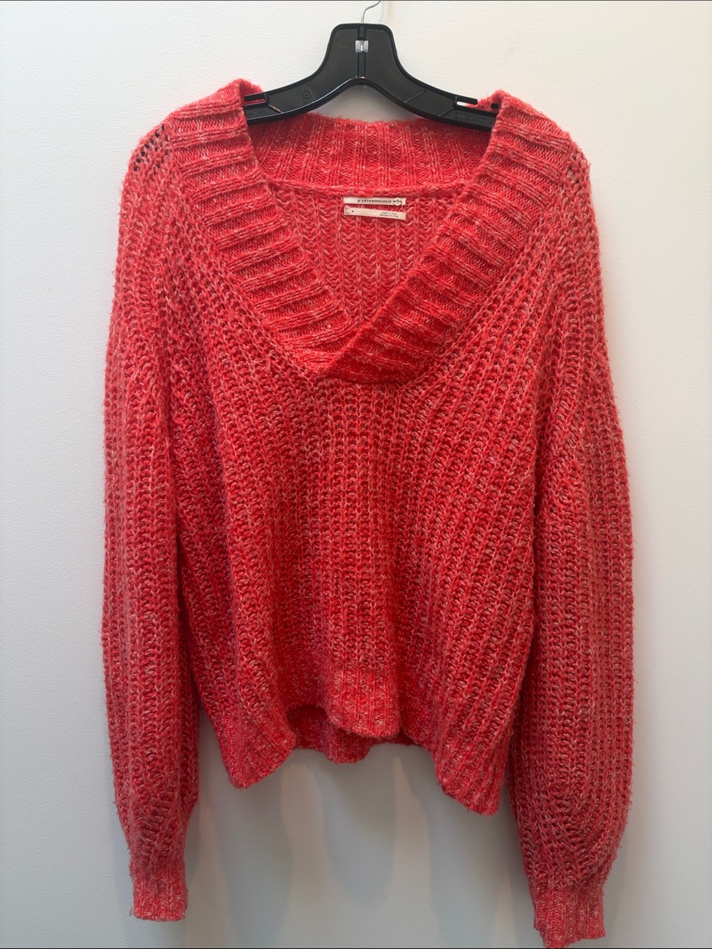Anthropologie Honore Wool Blend Chunky Knit Sweater Size Small